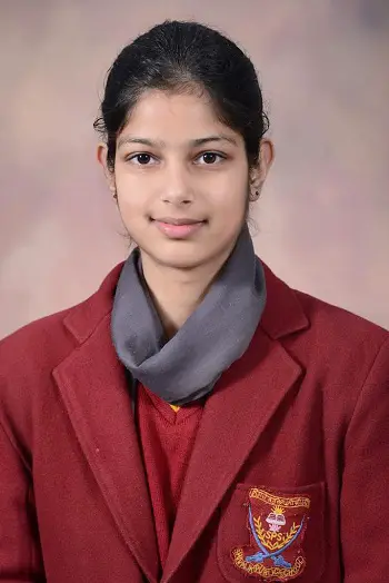 Harnaaz Kaur Sandhu in class 8th photograph