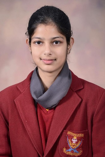 Harnaaz Kaur Sandhu in class 8th photograph