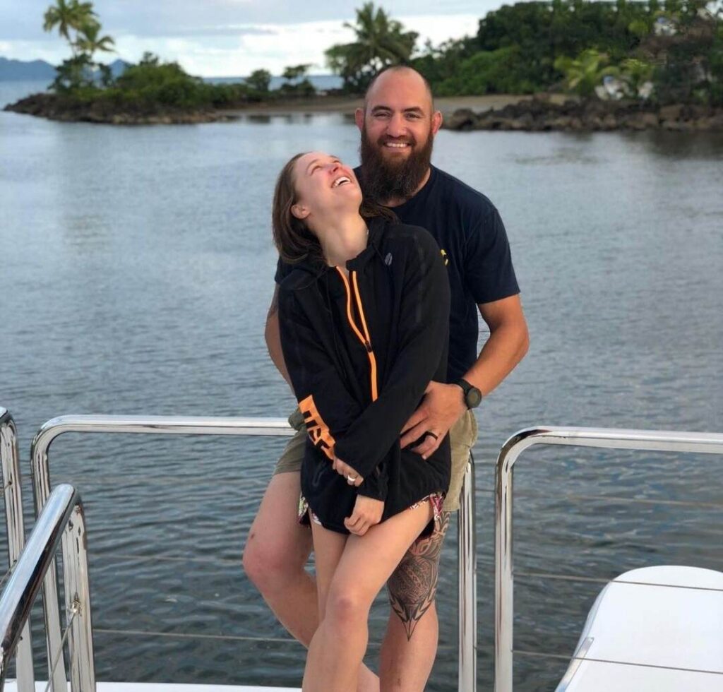 Ronda Rousey with husband